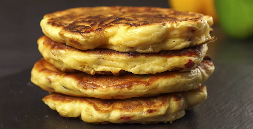 Pancakes sărat cu quinoa